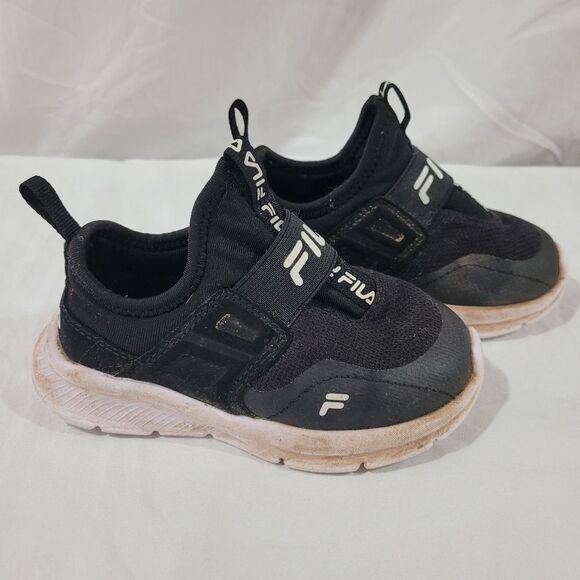 Fila Youth toddler Boys size 8 black Landbuzzer Running Shoe - Picture 5 of 7